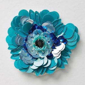 NWT Anthropologie Sequined Flower Sticker Patch